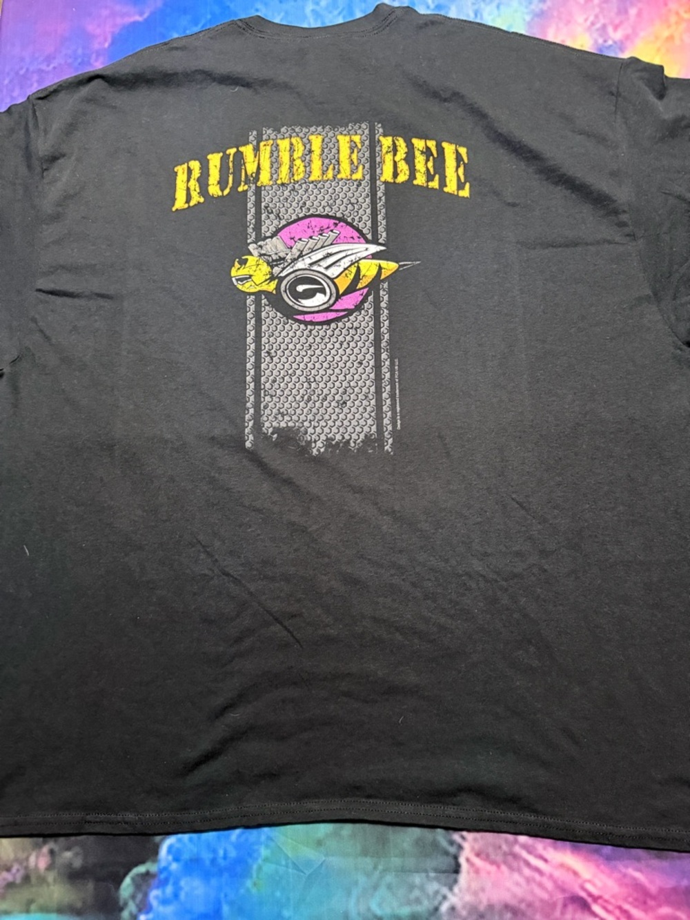 Rumble Bee Men's Black Graphic Tee